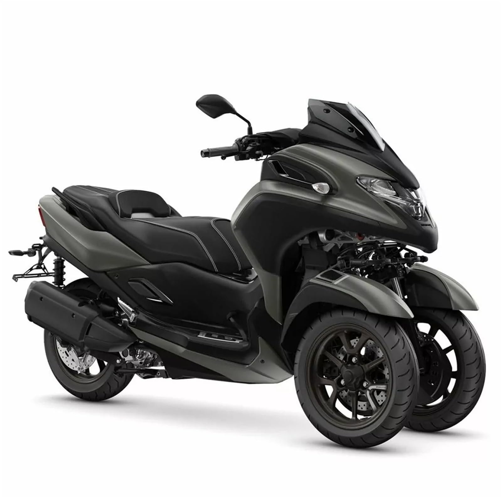 Deflektor motocykla Osłona przednia szyby motocyklowej, deflektory wiatru Viser Visor pasujące do YAMAHA Tricity 300 Tricity 300 2020-2025 spojler przedłużający szyba przednia(Black)
