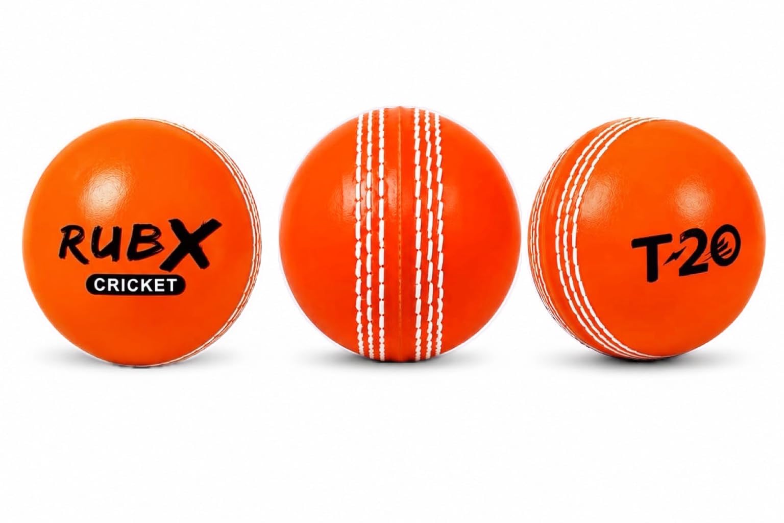 RUBX T-20 Ultra Practice Cricket Ball/Wind Balls (125-130 GMS) for - Indoor & Outdoor Street & Beach Cricket (Pack of 3) (Orange)-picture-23