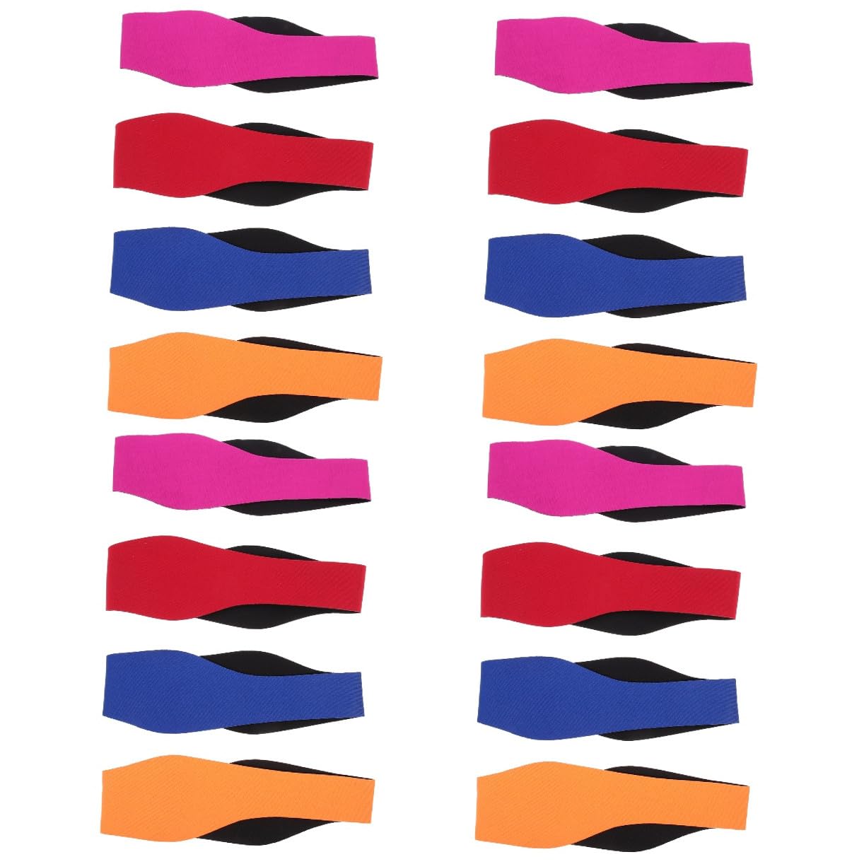 POPETPOP Cinta Para Cabeza De Natación Ajustable Cubiertas Para Oídos Impermeables Banda Transpirable Para Nadadores Para Actividades Acuáticas Incluye 4 Piezas X 4