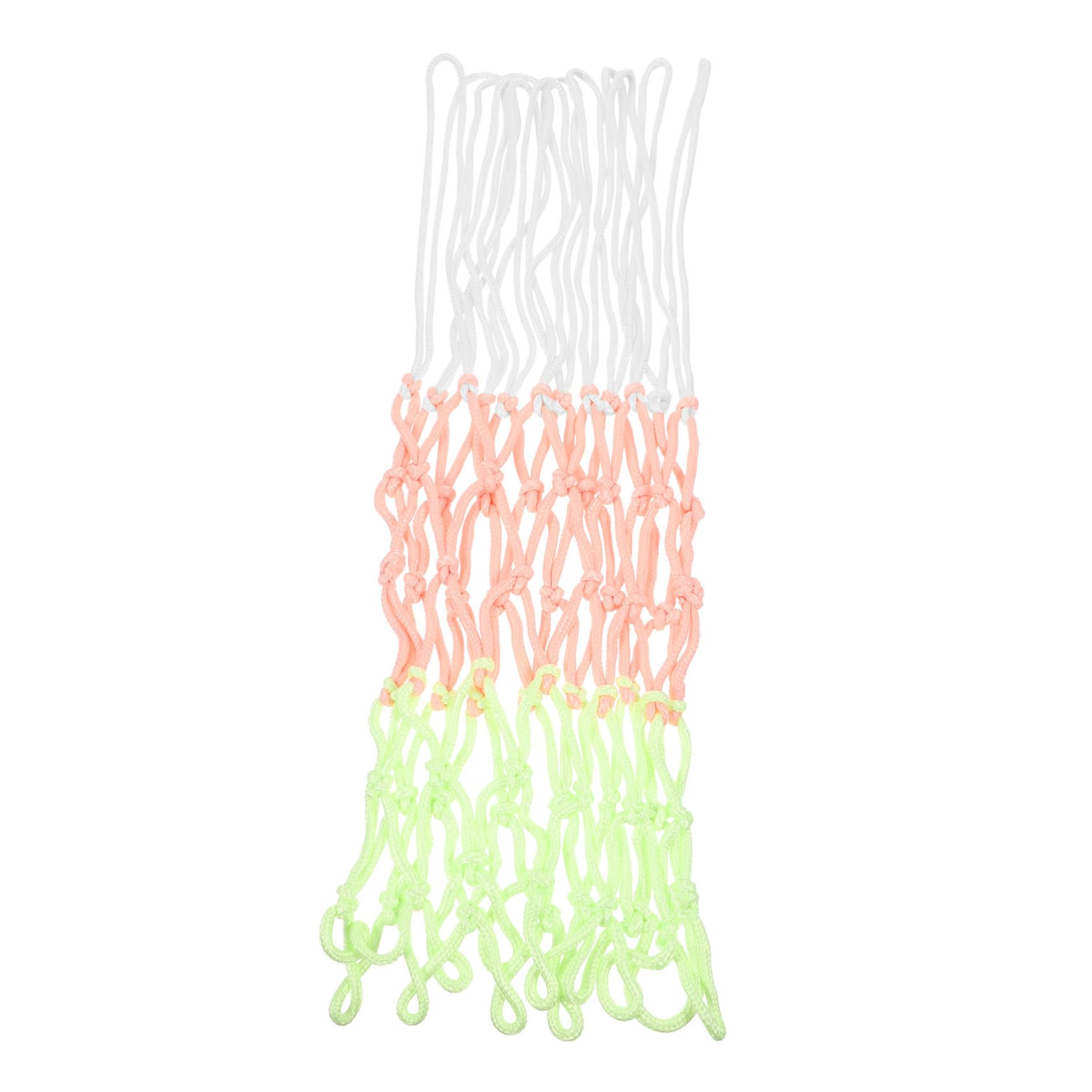 Mipcase 4pcs Glow Dark Basketball Net Frame Net for Hoops Design for Full Youth for Parks and Community Courts