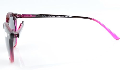 Miniatura 3 de Eyekepper Gafas de sol bifocales redondas con bisagras de resorte estilo agujero clave lectura bajo el sol lectores de lentes tintadas