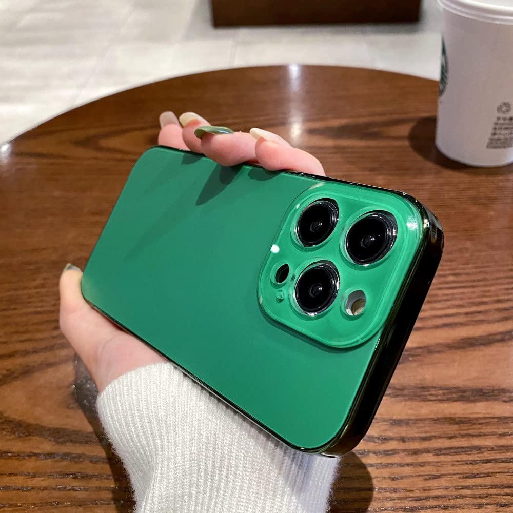 Coque givrée électrolytique iPhone 12 Pro verte pour style urbain