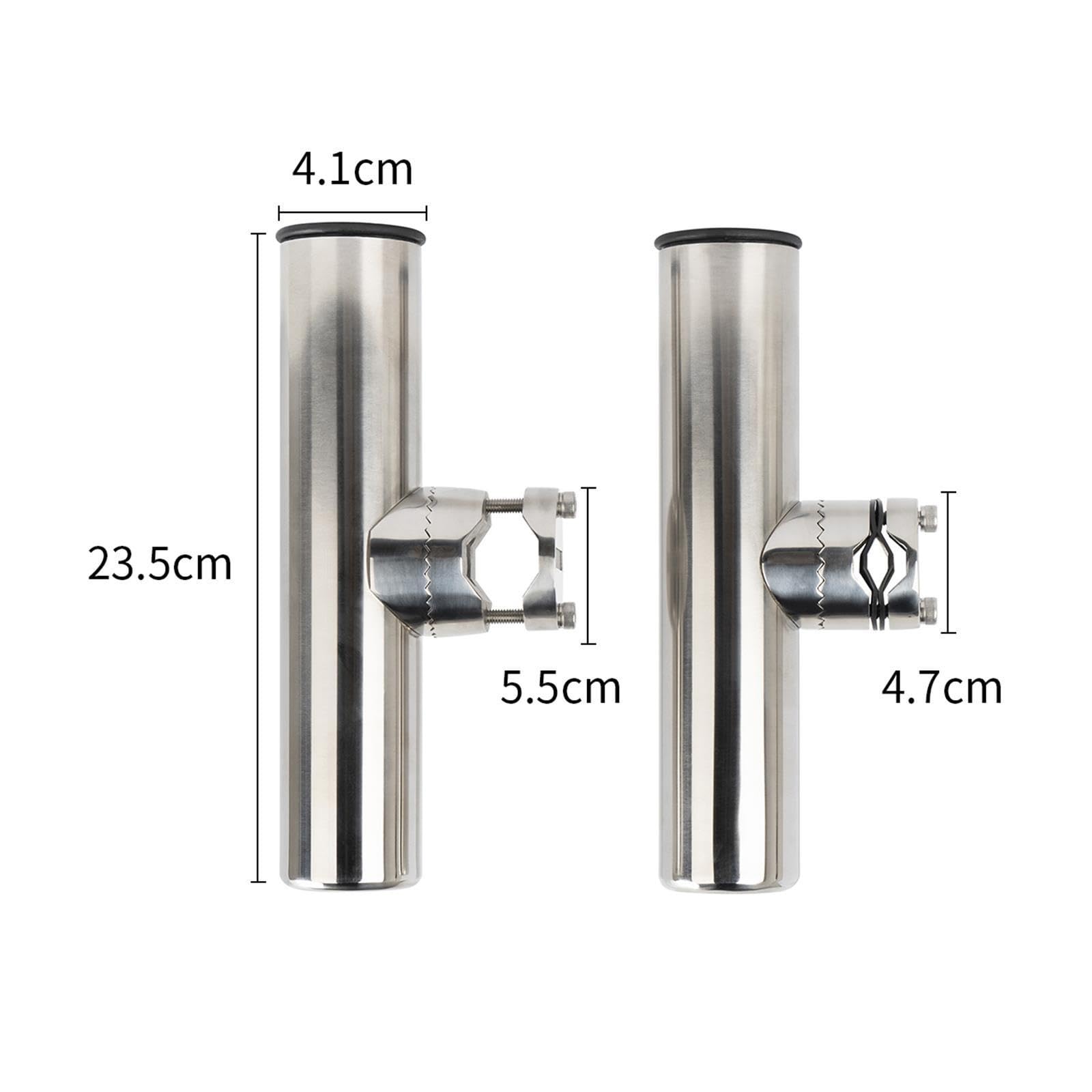 Morsetto su Supporto per Asta Binario 1 pz Inox 316