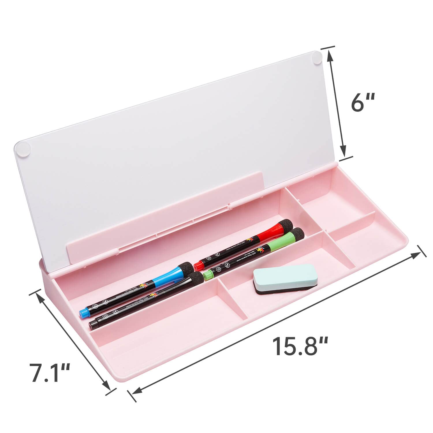TSJ OFFICE Desktop Whiteboard Dry-Erase-Board - Computer Keyboard Stand White Board Surface Pad with Drawer, Desk Organizers with Accessories for Office, Home, School Supplies