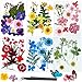 EMITUOFO Fiori Secchi Foglia di Fiore Pressata Floreale Naturale per Resina Candela Fai-da-Te Che Fanno Adesivi Floreali per Unghie Artistiche Decorazioni