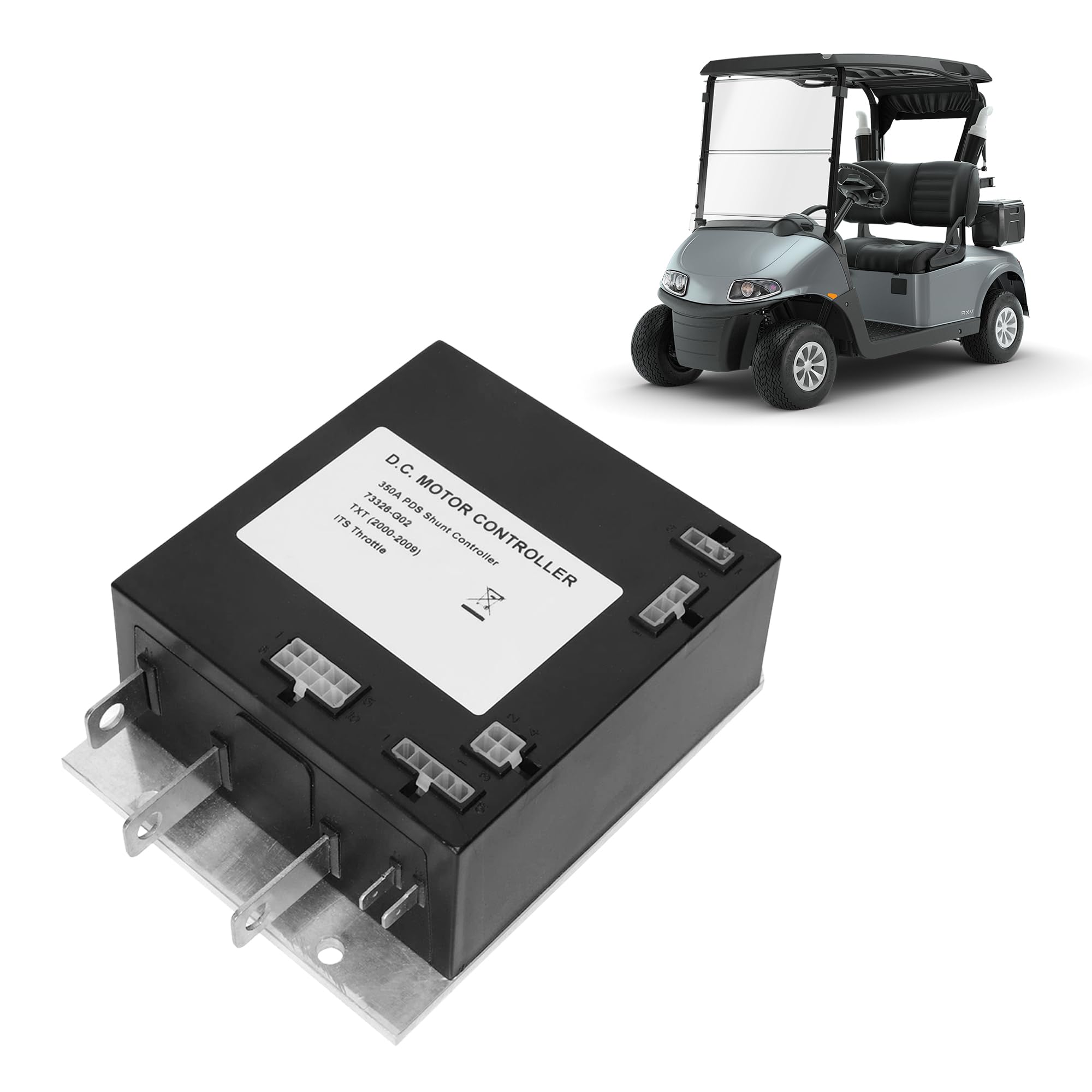 Replace 73326-G02 36V 350A Golf Cart Motor Controller Fits for 2000-2019 EZGO TXT Golf Carts Replaces 73326-G02 73326G04 73326G05 73326G06 73326G07 73326G08