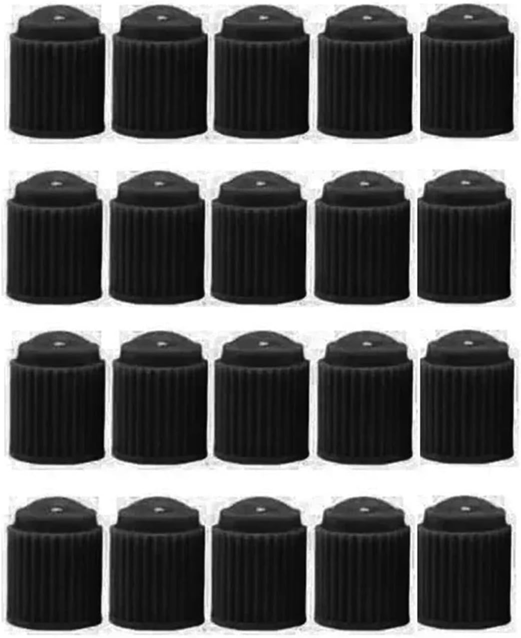 1000/4PCS Car Tire Valve Plastic Black Bike Tyre Valve Caps with O Seal Ring Dome Shape Dust Valve Compatible with Bicycles Motorcycles(1000PCS)