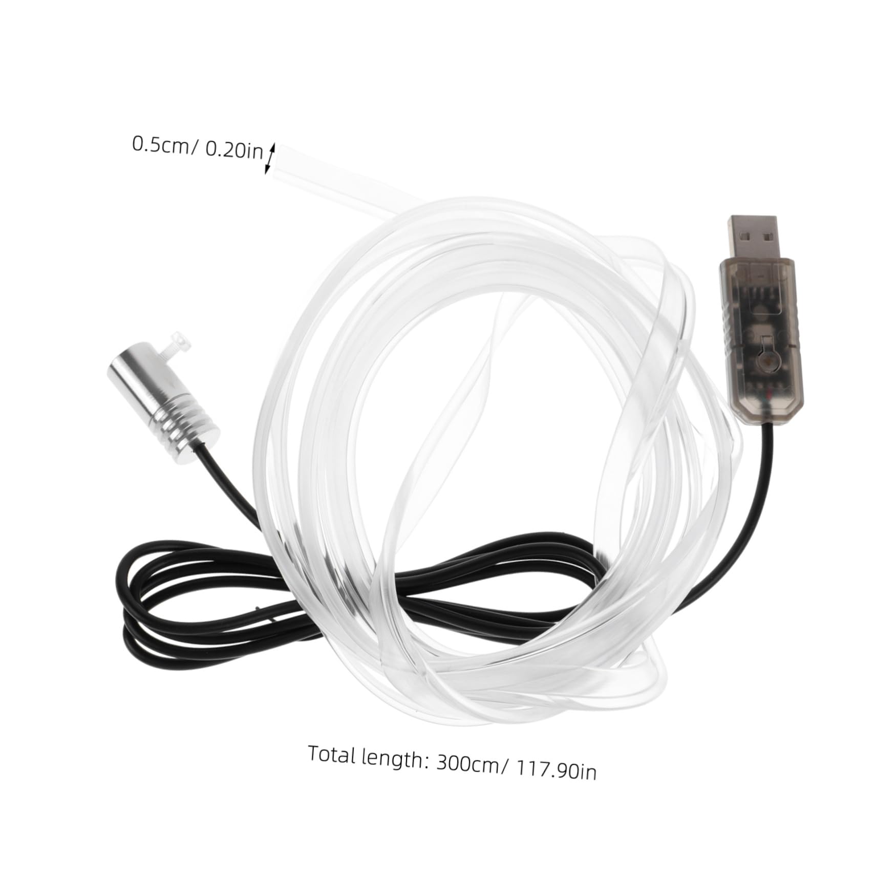 HOLIDYOYO Car Interior LED Light Strip USB Ambient Lighting for Vehicles High Brightness Decorative Strip for Easy Installation and