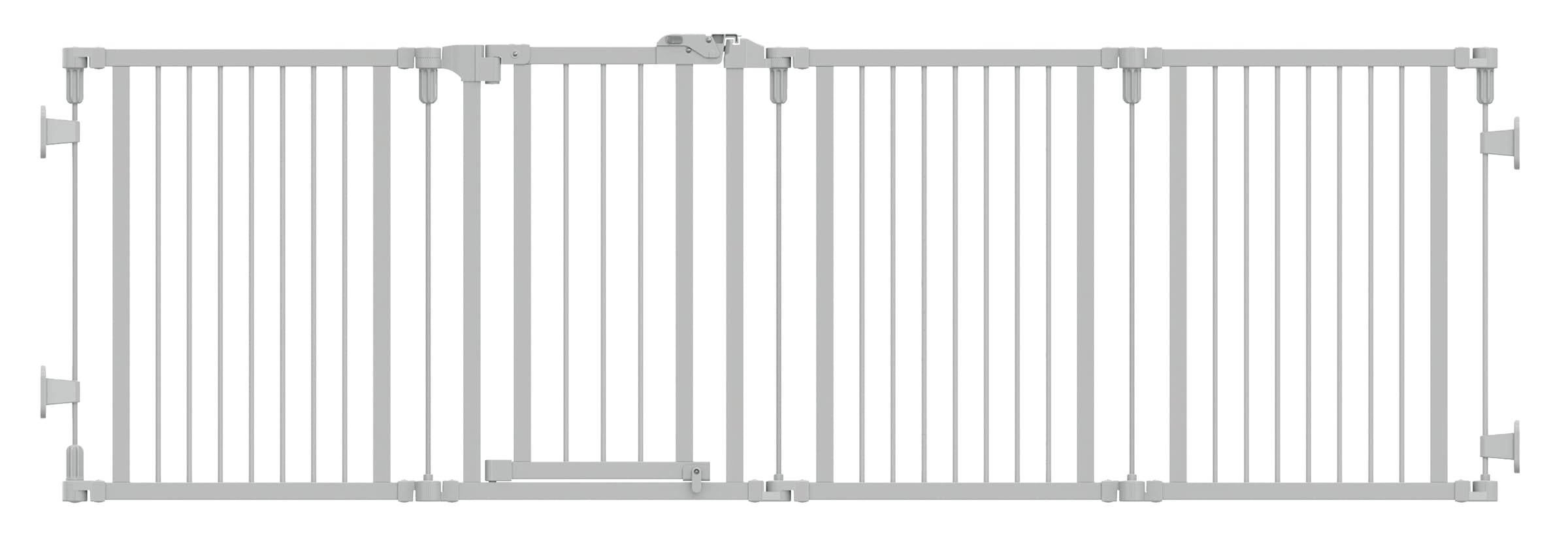 Dehner Ulubione ogrodzenie dla psów Bradley, kojec dla szczeniaków i młodych psów, ok. 71-486 x 64 cm, z drewna sosnowego/metalu z certyfikatem FSC®, kolor biały
