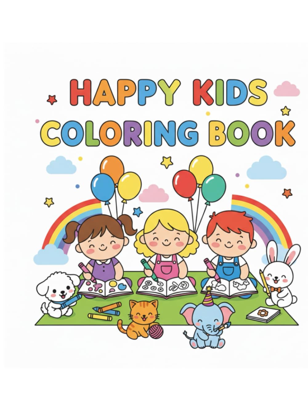Happy Kids Colouring Book