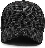 Vista 3 de Nicomate Baseball Cap Gradient Checkered Dad Hats Fashion Cotton Trucker Hat Breathable Caps for Men Women