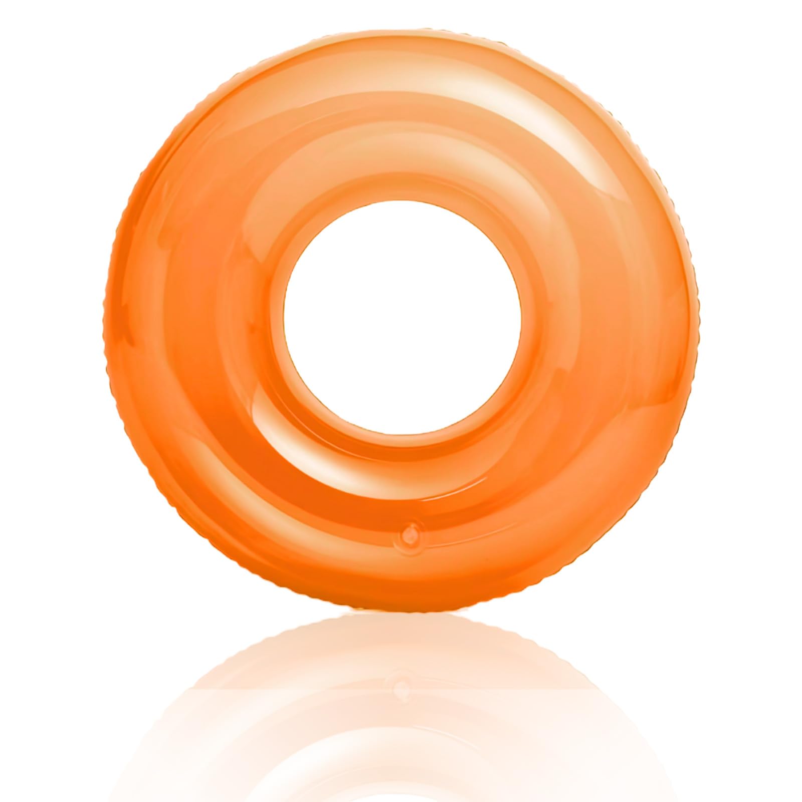 Inflatable Swimming Ring for Adult, Fluorescence Orange Rubber Ring for Pools, Inflatable Pool Floats Water floats for Women Girls Men Boys Summer Beach Swimming Pool Water Party