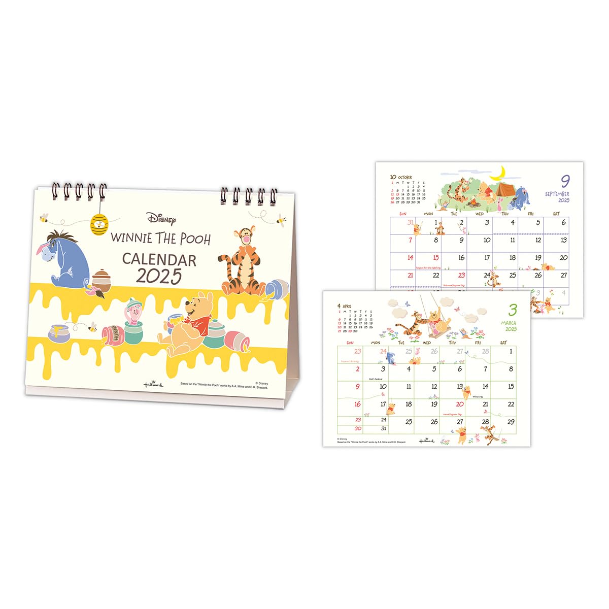 Amazon | ホールマーク ディズニー プーさん 2025年 カレンダー 卓上