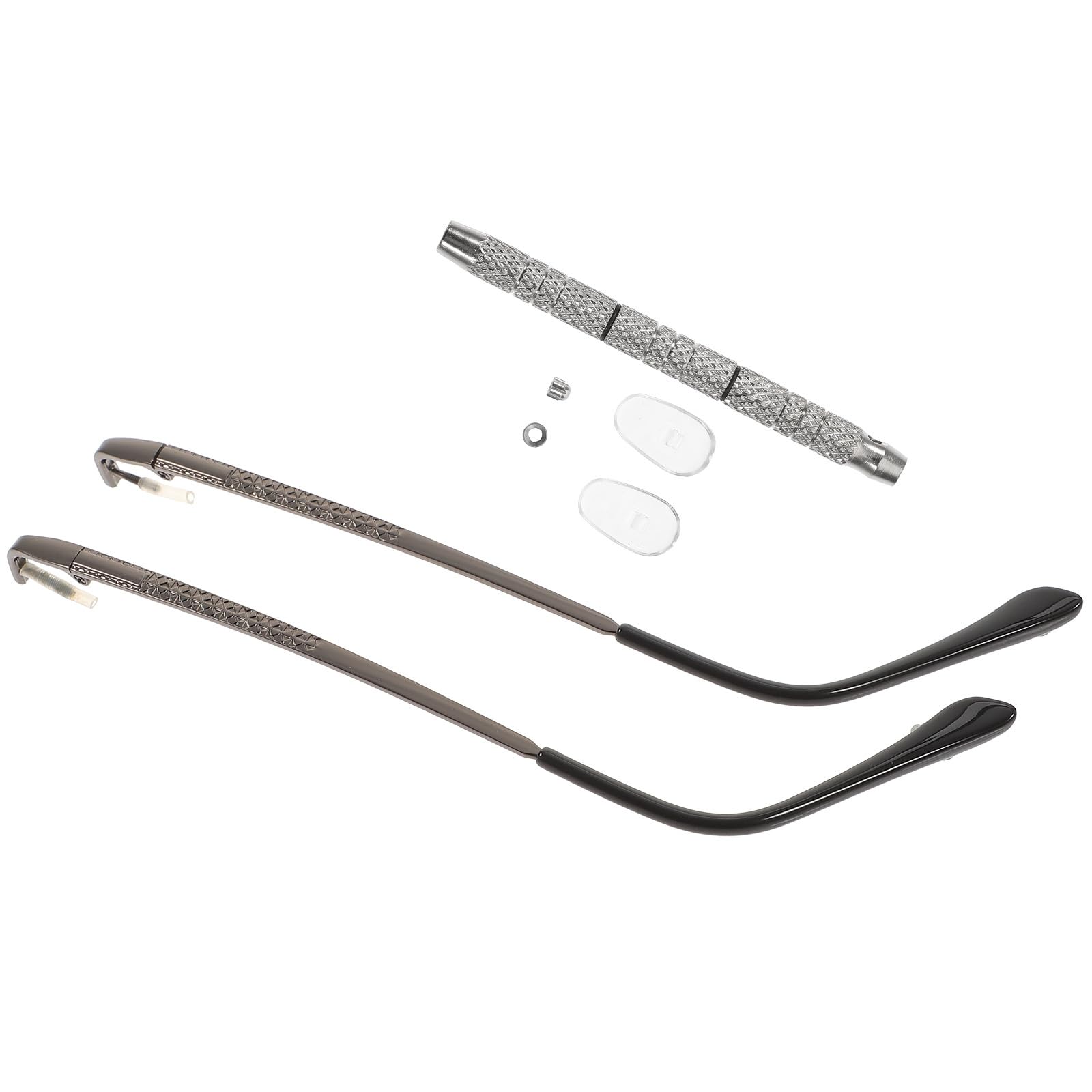 Kit de reparación de gafas con patillas duraderas de acero inoxidable 8