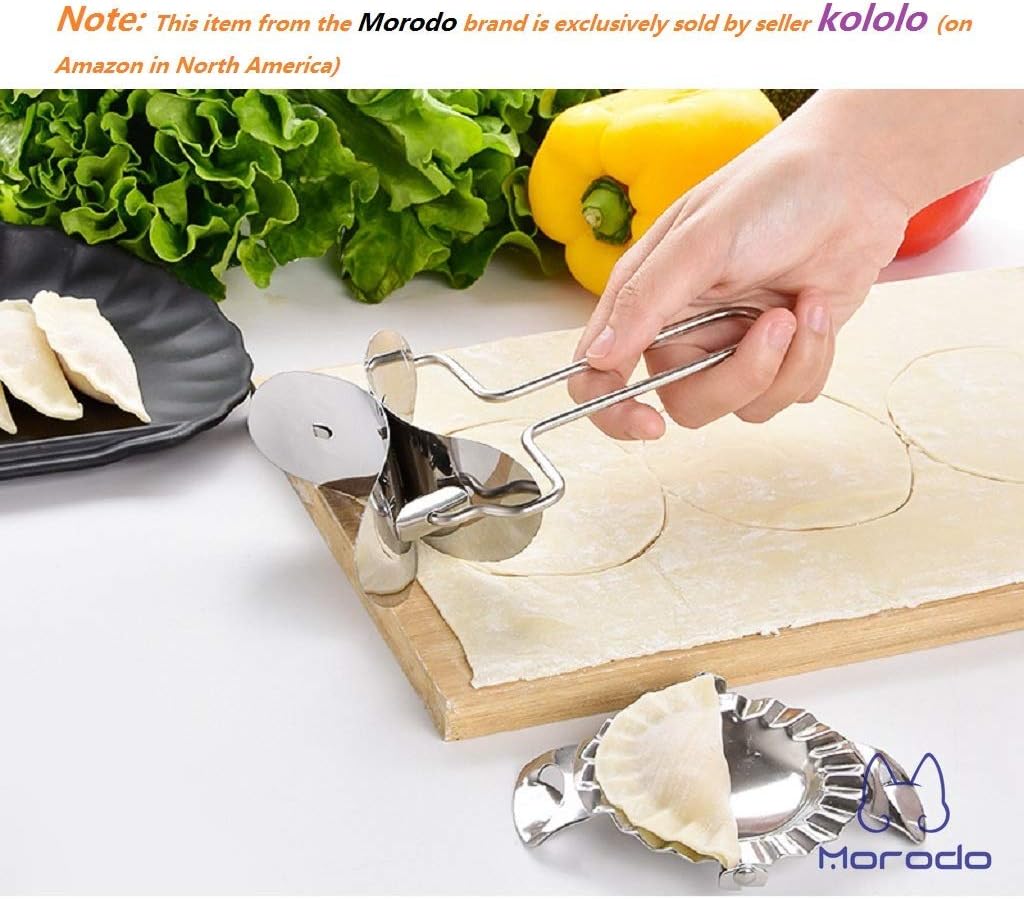 Morodo 9cm Dumplings Pierogies Potstickers Rapid Making Tool Set (1×Dumpling Skin Maker & 2×Dumpling molds)