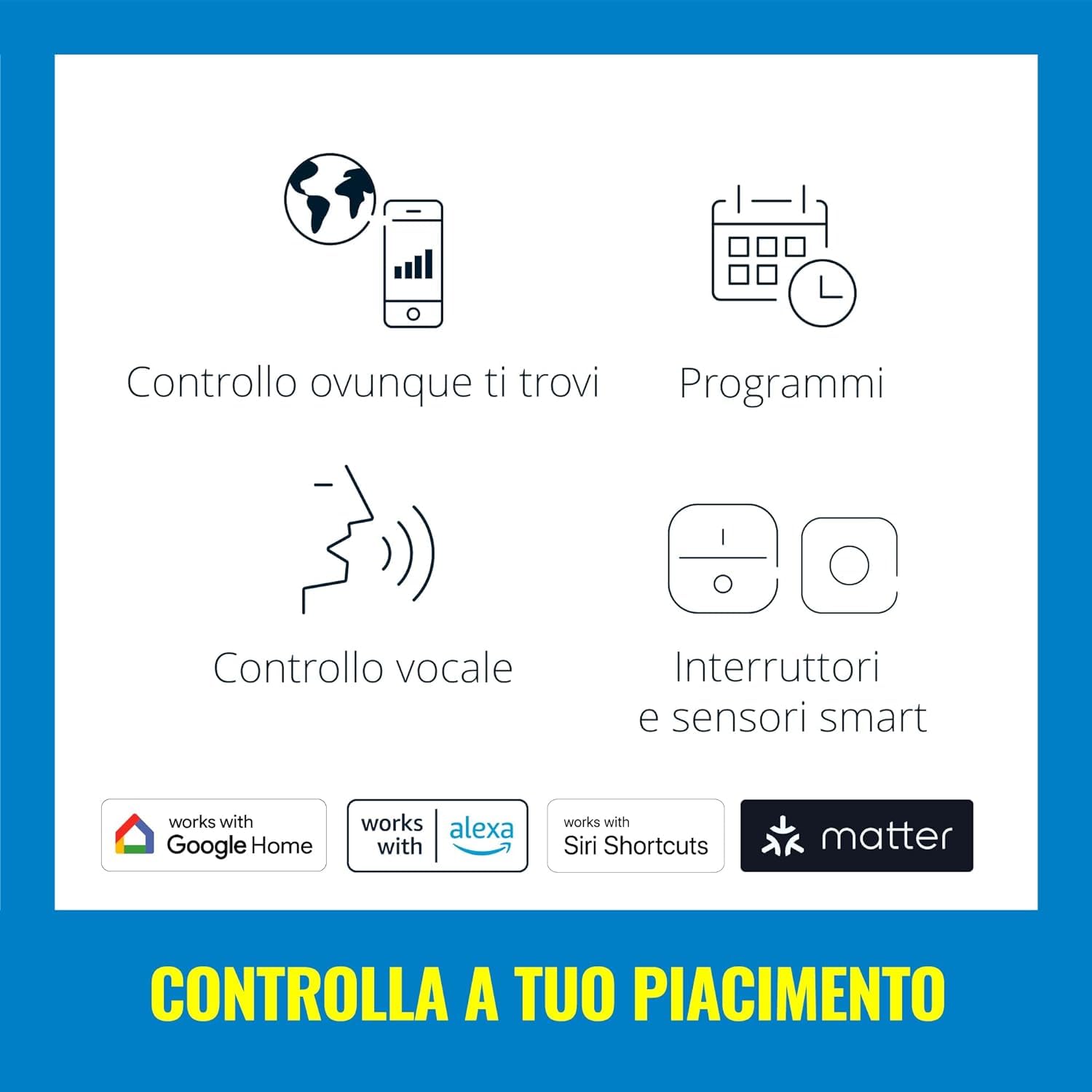 WiZ Plafoniera SuperSlim Smart 430mm, 22W, Luce Bianca o Colorata, Tecnologia SpaceSense, Controllo Vocale, Dimmerabile, Nero