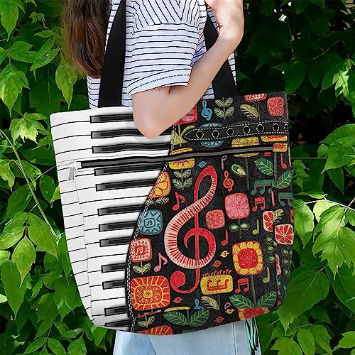 Bolso Tote para Mujer grande con bolsillos y cierre miniatura 2