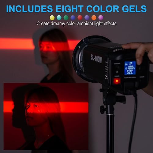 Miniatura 6 de FOMITO Kit de Snoot óptico Snoot Cónica Spot Art Efectos especiales en forma de haz de proyección de luz con lente, juego GOBO de 16 piezas, montaje