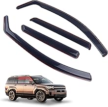 in-Channel Rain Guards 4-Piece Compatible with 2024-2025 Hyundai Santa fe Window Visors Side Window Deflectors Vent Visor Shield Shade