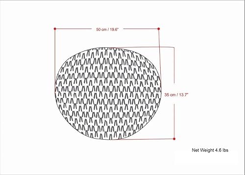Miniatura 2 de SIMPLIHOME Nisi - Puf redondo de punto para exterior/interior en poliéster PET reciclado gris claro para sala de estar, dormitorio y habitación de