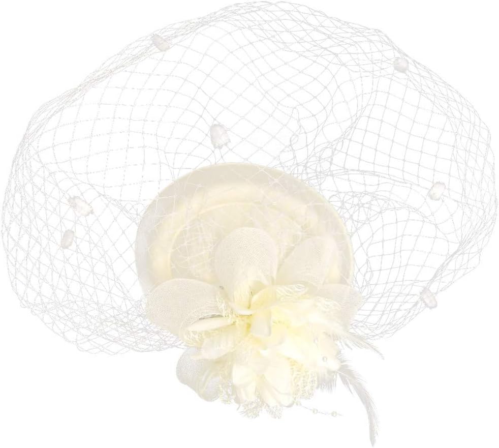 Fascinators for Women Hats Headbands Kentucky Derby Party Hair Clip Feathers
