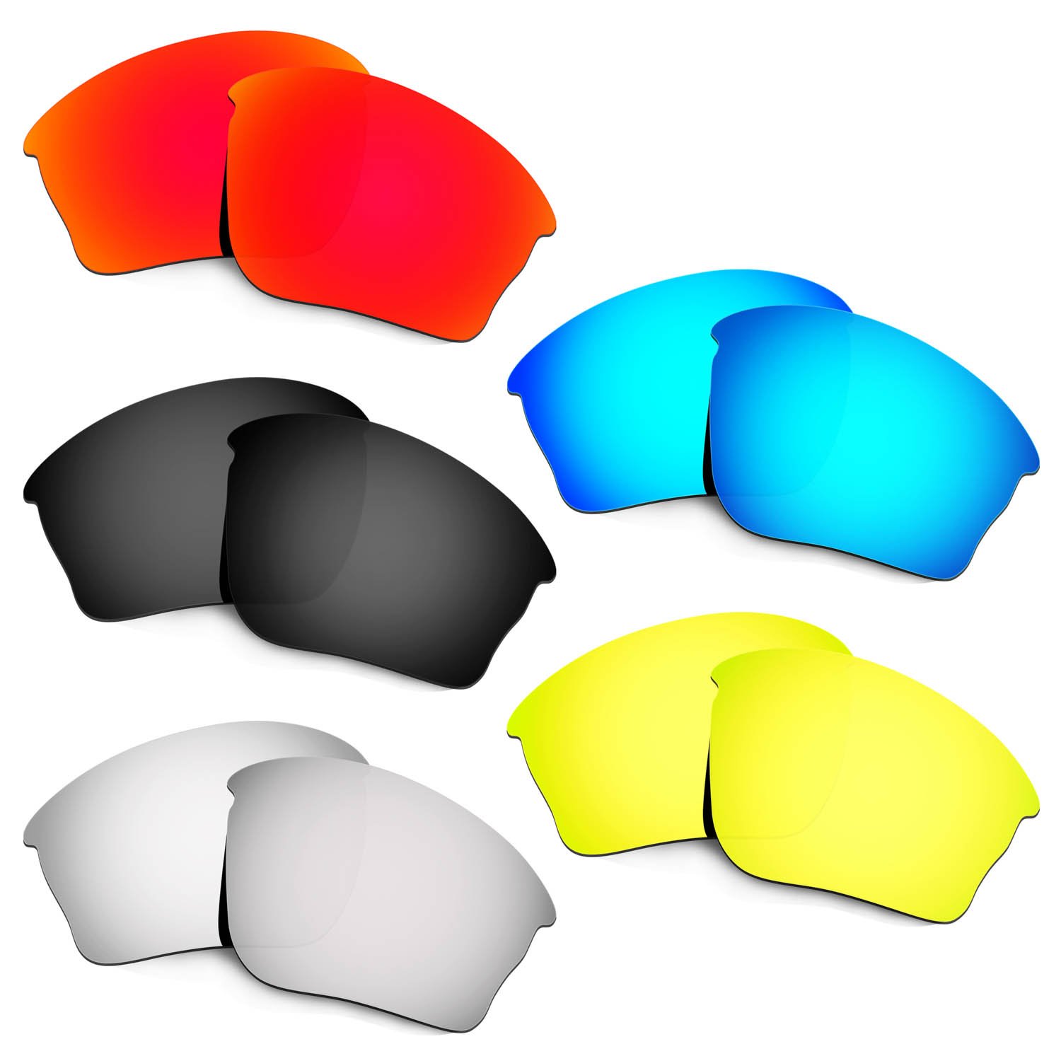Lentes Half Jacket XLJ con revestimiento resistente en varios colores 8