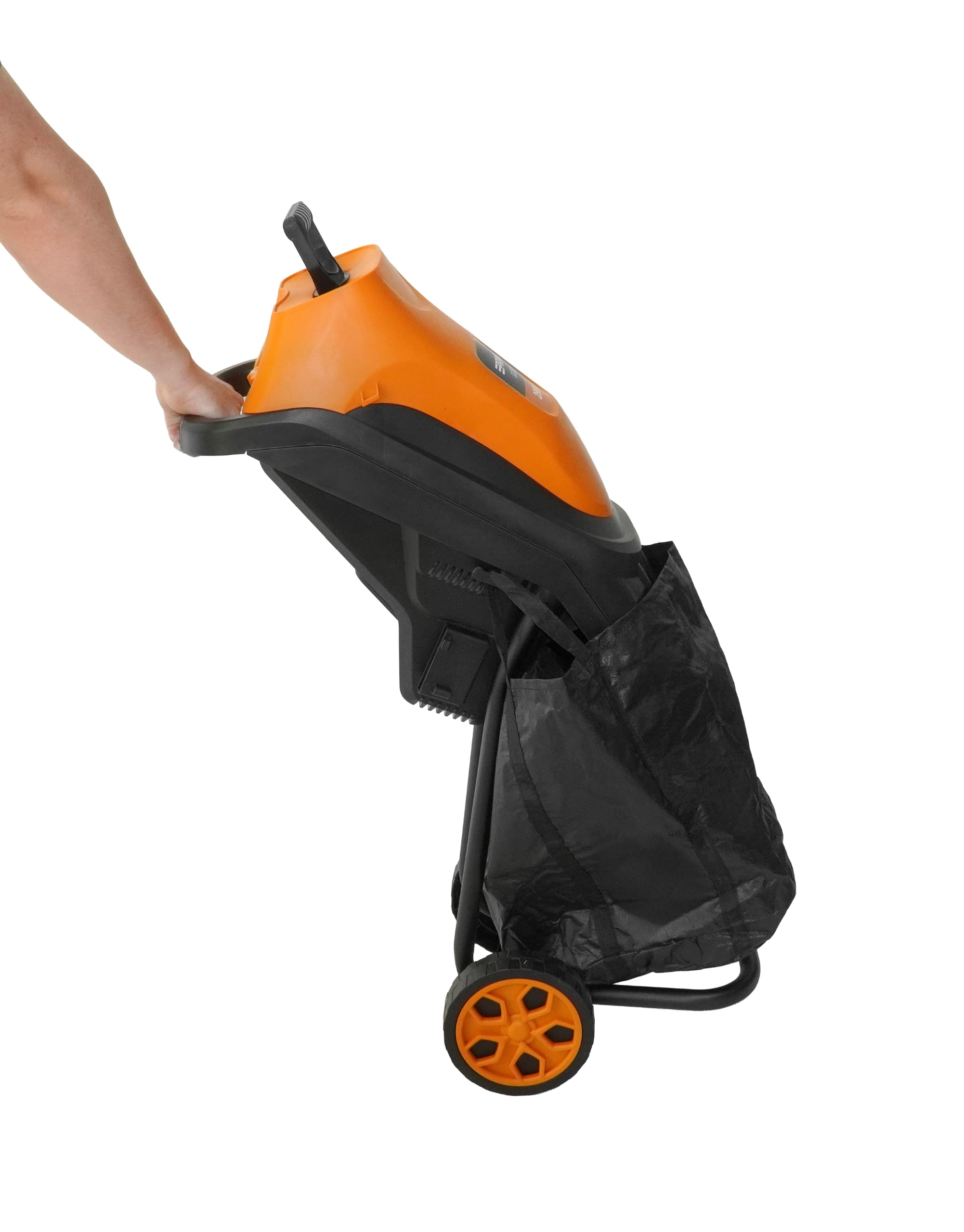 PRIME3 - Rozdrabniacz do Gałęzi - Rozdrabniarka do Ogrodu - 2500 W, 4300 obr./min, do Gałęzi o Średnicy do 44 mm, Koła Transportowe, Stabilna Podstawa, Lekka i Poręczna, GGS21