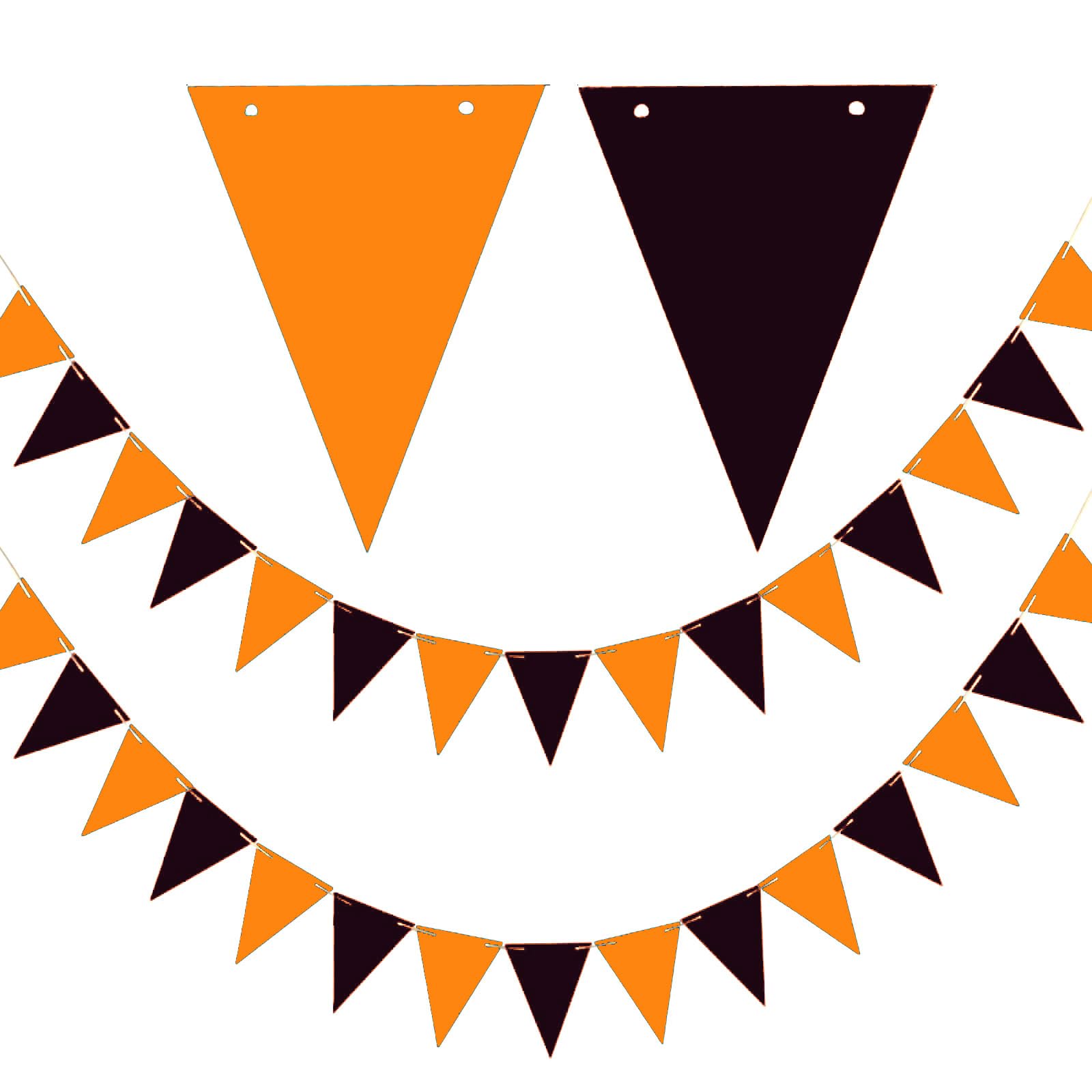 Guirlande Halloween orange et noire pour habiller votre salle de fête GAKA
