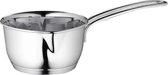 Küchenprofi Stainless Steel Saucepan with Clad Bottom, 16-Ounce,Silver