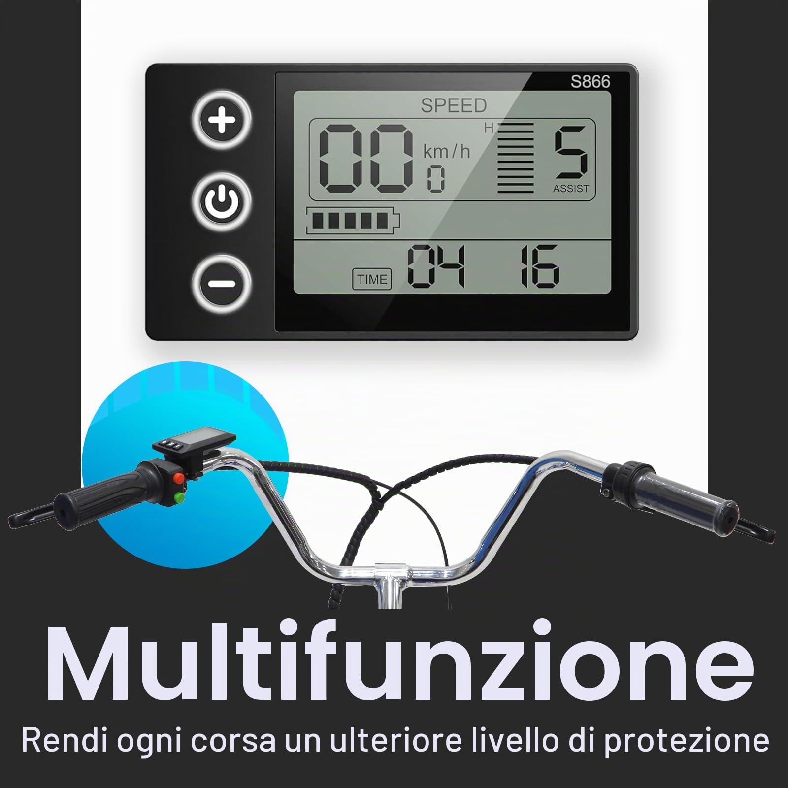 Triciclo elettrico per adulti, 24 pollici, con batteria al litio da 36 V 12 Ah e cestino multifunzione sul sedile posteriore, carico massimo 150 kg, pedalata assistita e motore elettrico. (white)