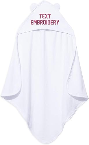 Miniatura 3 de TEEAMORE Toalla de baño personalizada con capucha para bebé con orejas, añade tu monograma bordado toalla suave infantil infantil