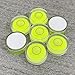 YMGBHNKJLS 4Pcs Small Circular Bubble Levels with Double Sided Adhesive Bottom Mini Little Stick-on Bubble Spirit Level Measuring Layout Tools Levels (25x10mm)