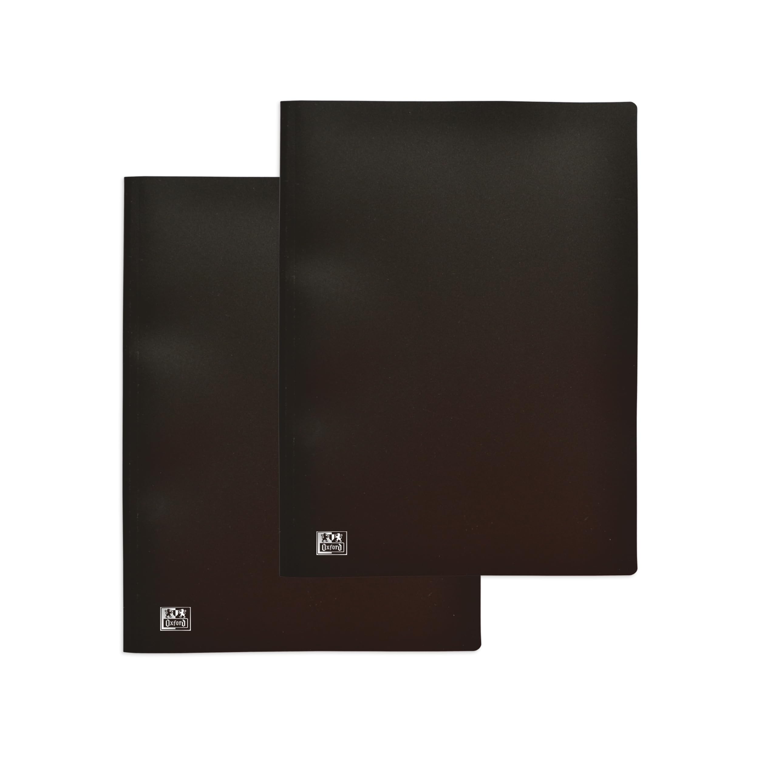 OXFORD Pack of 2 Presentation Folders for 120 Views / 60 Pockets A4 Initial Polypropylene Cover Black