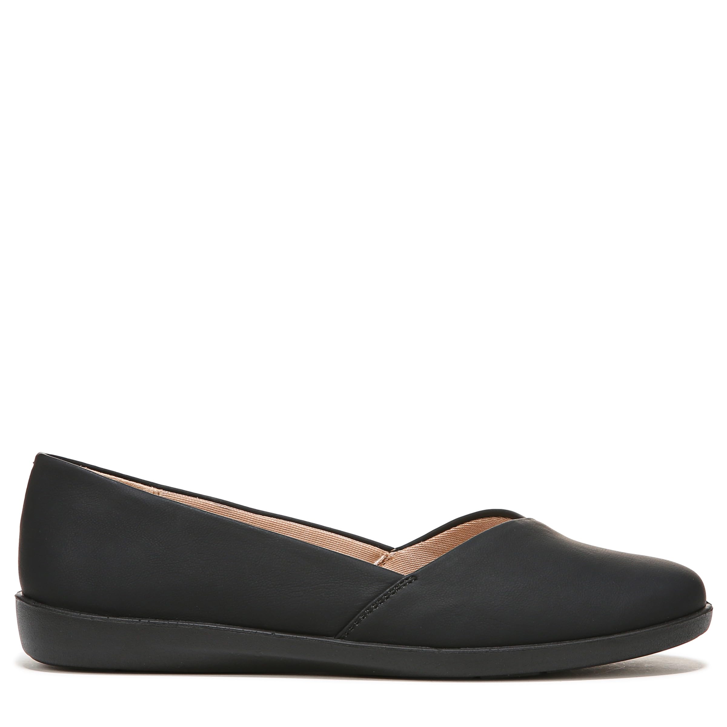 LifeStride Womens Notorious Ballet Flat, Black, 8.5 US
