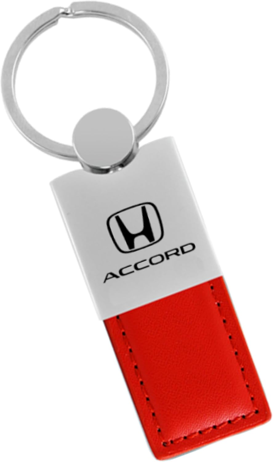 Au-TOMOTIVE GOLD Duo Rectangular Leather Key Chain for Honda Accord