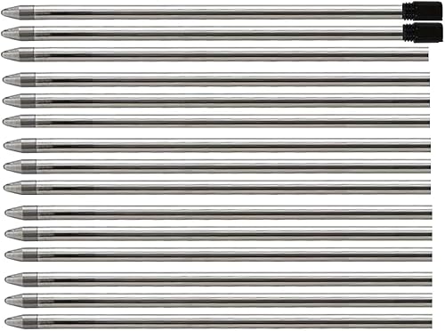 Miniatura 4 de 15 mini repuestos de bolígrafo D1 compatibles con bolígrafos cristalinos Swarovski tinta de flujo suave embalaje a granel negro