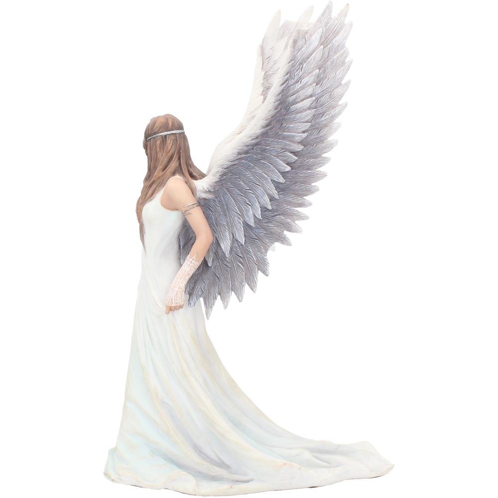Nemesis Now Spirit Guide Anne Stokes figurka anioła, biała, 24 cm, żywica