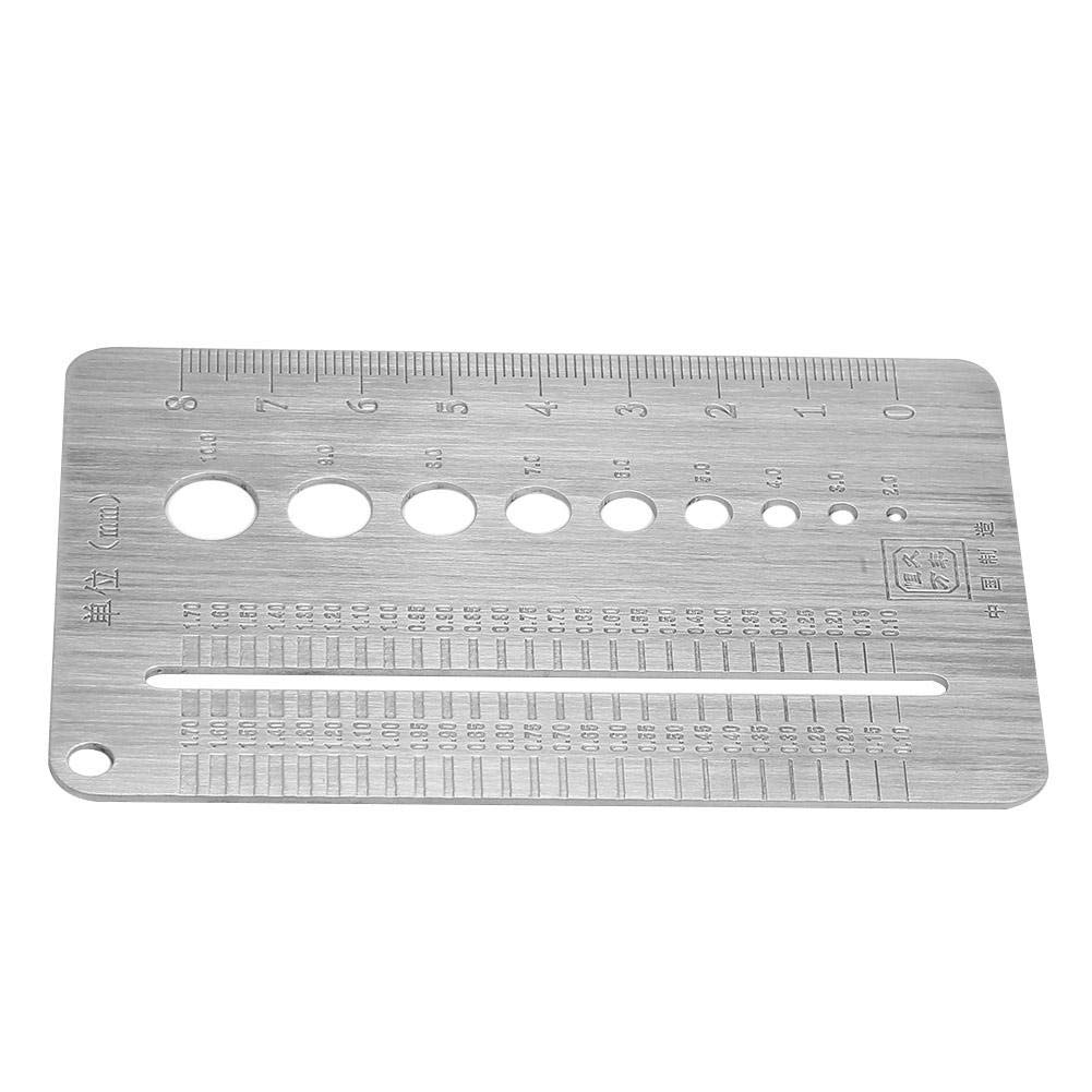 Jauge de boulon d'acier inoxydable de plaque de jauge à vis pour la vérification mécanique des boulons et des écrous