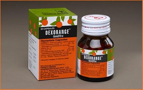 Dexorange 30 Cápsulas Hematínicas Cápsulas Anemia Debilidad Úlcera Pilas Pépticas Hierbas