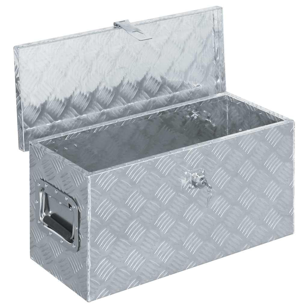 Genérico Caja de Aluminio 61,5x26,5x30 cm Plateada,Bricolaje,Accesorios de Bricolaje,Organización y Almacenamiento de Herramientas,Cajas de herramientas-142936