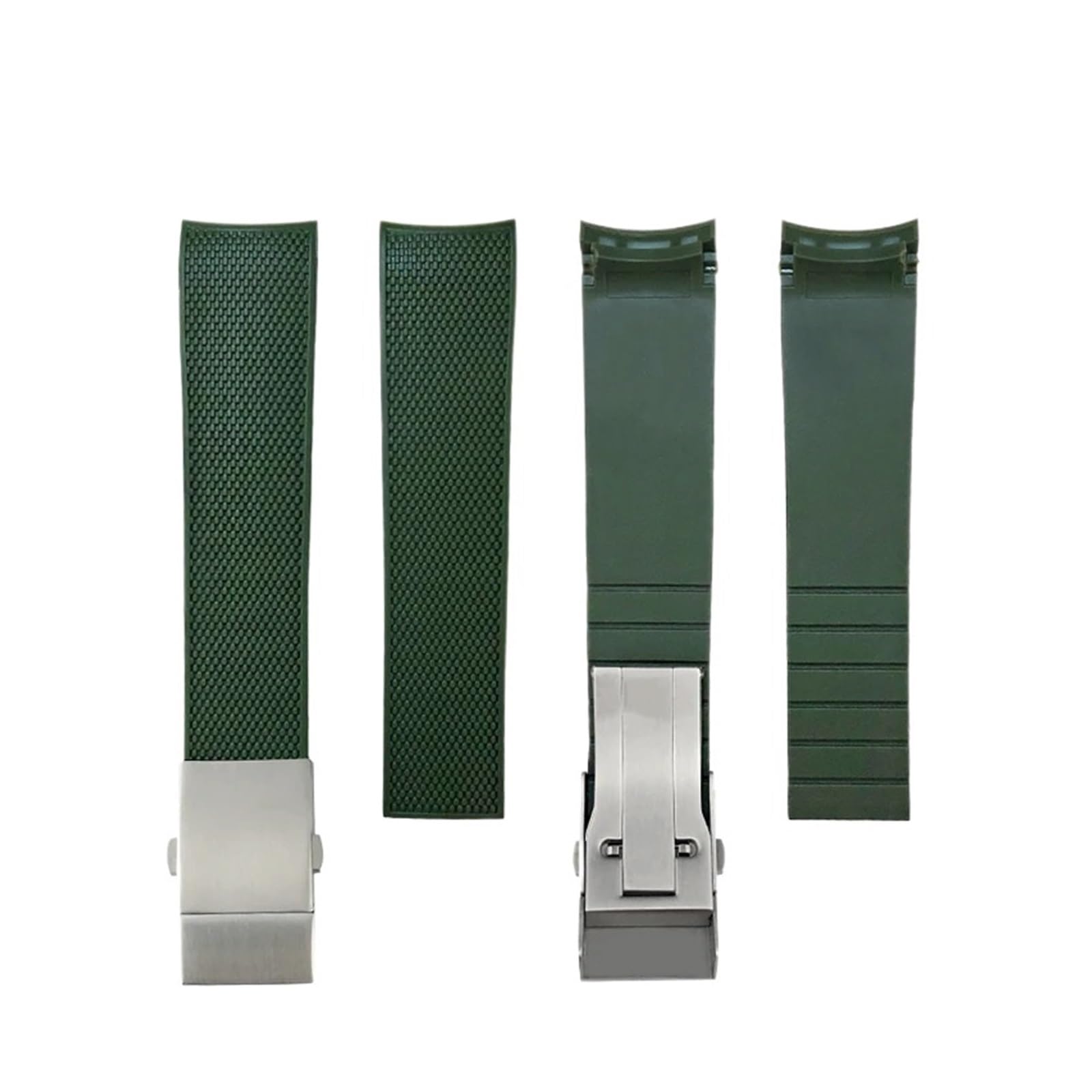 FYYFS gumowy pasek do zegarka 19, 20, 21 mm, silikonowy, kompatybilny z Longines Hydroconquest L3, 781, 782, czarny i niebieski