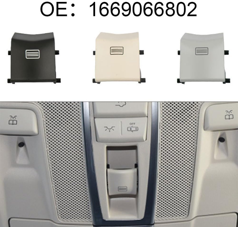Sunroof and Interior Ceiling Light Switch - W166 and W292 Models (ML, GL, GLS, GLE Class) - for Black, White, Porcelain White