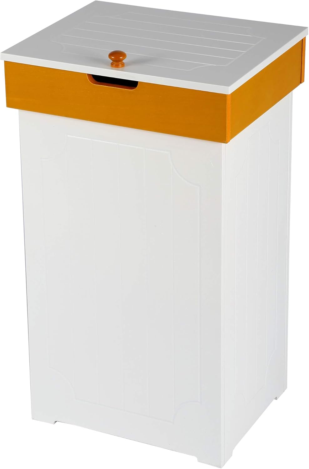 Buy Function Home Cottage Trash Can 13 Gallon Wood Trash Bin Country Style Garbage Can Recycle Bin For Home Kitchen In White Online In Indonesia B0829tyxkm