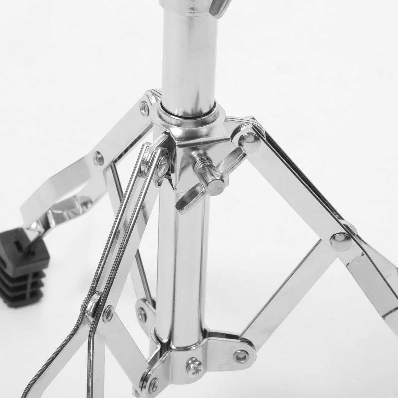 STOBAZA Adjustable Snare Drum Stand Tripod Shelf Metal Practice Rack Dual-leg Drum Holder Percussion Accessory Storage and Performance