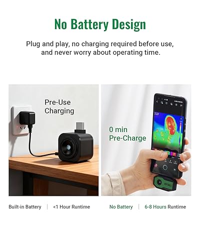 Miniatura 5 de Finder S1 - Cámara térmica para Android, cámara de imágenes térmicas de súper resolución de 192 x 192, cámara termográfica para teléfonos y tabletas