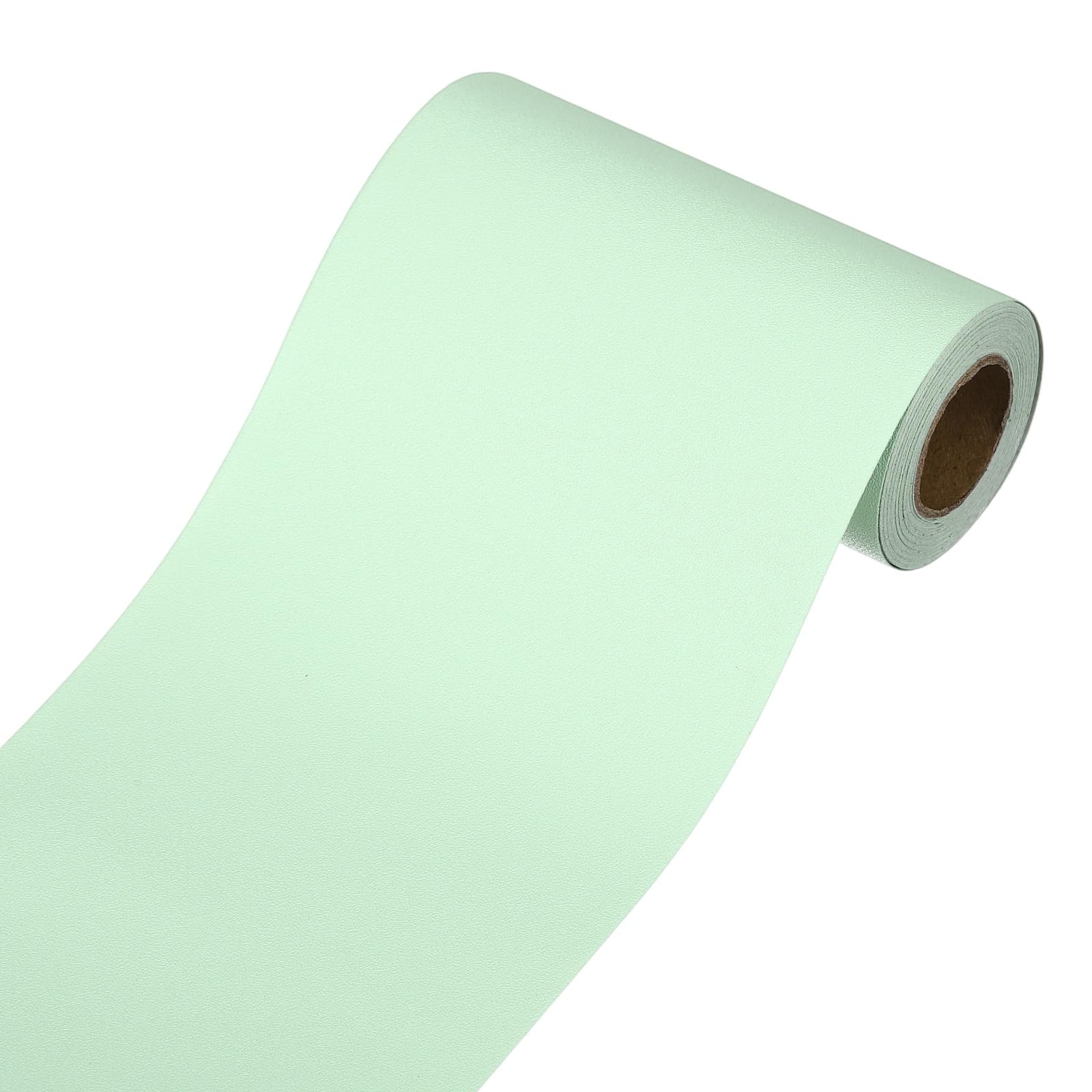 sourcing map Peel and Stick Wallpaper Borders 5m x 10cm Light Green