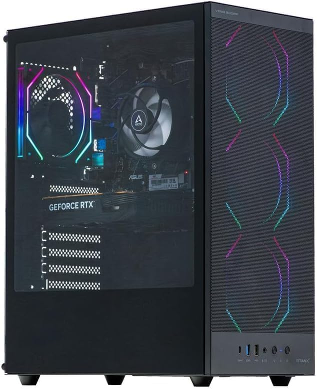 โ Veno Scorp Gaming PC Desktop Computer: i7-3770 3.90Ghz - 16GB RAM - GT710 2GB - 256GB SSD - 1TB HDD - 500W 80+ PSU - Vortex ARGB CASE - WIFI - Windows 11