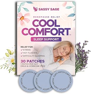 Cooling Comfort Sleep Patches for Women - Menopause Relief for Better Sleeping Aid - Sleep Supplement for Relaxation & Extra Strength - Support Hot Flashes, Quality Sleep & Reduce Fatigue - 30 Patches
