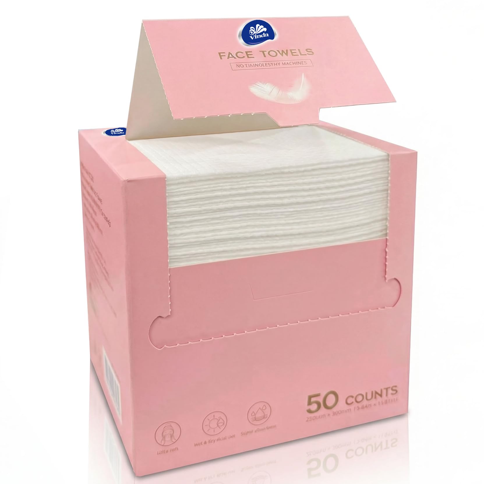 50% OFF Vinda Clean Face Towels Disposable