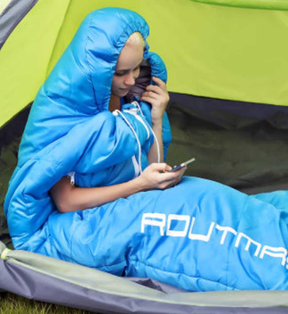 Atteindre pour Sac de Couchage Hommes et Femmes Camping en Plein air épaissir Une Personne pour Garder au Chaud en Hiver, Bleu, 210x80cm
